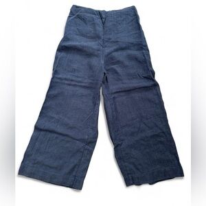 Wide-Leg Denim Pants